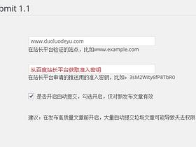 Wordpress新发文章主动推送百度插件