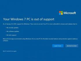  Microsoft will notify win7 system users to upgrade as soon as possible