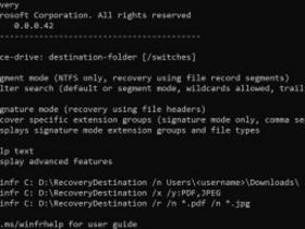  Introduction to Microsoft's Deleted File Recovery Tool Windows File Recovery and its usage